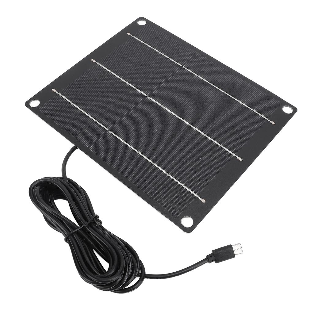 6W Solarladegerät Monokristallines Solarmodul-Kit für Telefon Kleine Ventilatoren Outdoor-Überwachungskamera