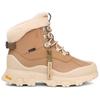 UGG Fabric Color Block Round Toe Short Snow Boots Women Boots Sand 1169032-SAN