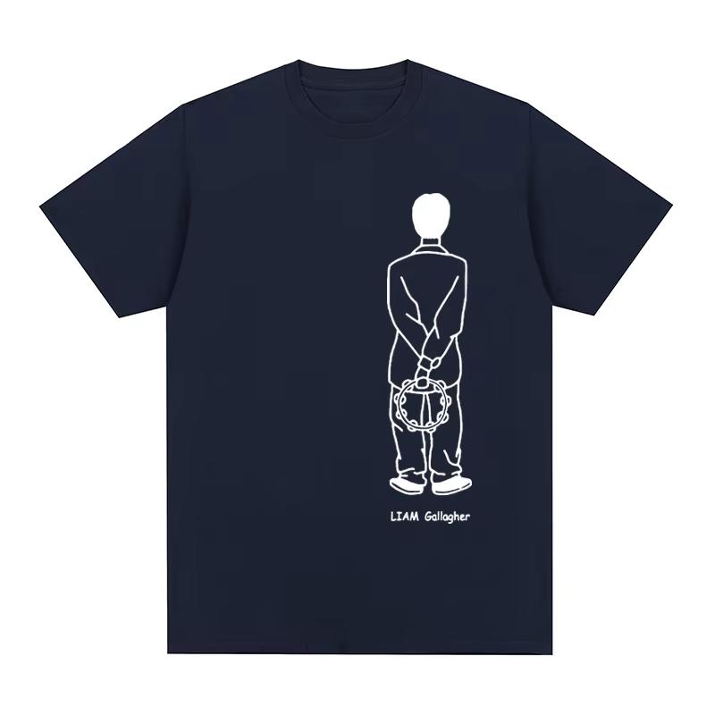 

Винтажная футболка с логотипом Oasi, рок, Лиам Галлахер, хлопок, мужская футболка, новая футболка, женские топы 4XL