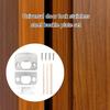 Stainless Steel Door Lock Strikes Plate set Security Latches Repair Door Lock Reinforcement set Suitable for Home Safety
