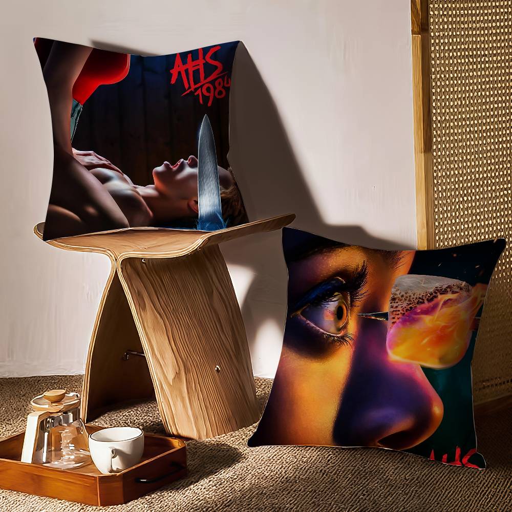 American Horror Story 1984 Pillow Case Sofa and Living Room Decorative Cushion Covers Dust-proof and Mite-proof Invisible Zipper
