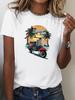 Summer Vibes Pure Unisexs Tshirt Harajuku Short Sleeve Casual Unisexs Tshirt Clothing Street Tops Tees Aesthetic Clothes