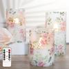 1Set/3pcs Flameless LED Electronic Candle, Battery Powered Candle (without Battery), Acrylic Flashing LED Electronic Candle with Timing Remote Control