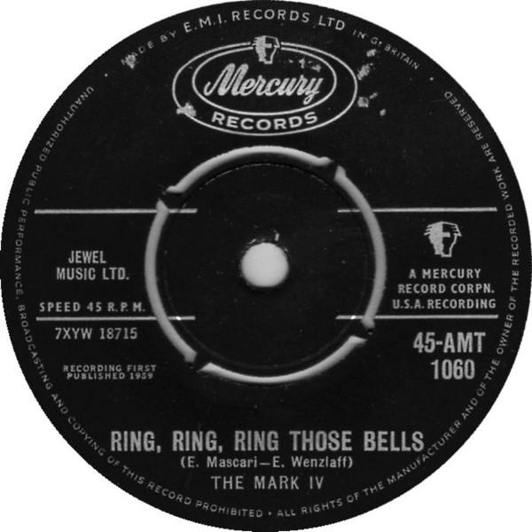 7inch Record MARK IV (2) - Mairzy Doats  45AMT1060 Mercury 1959 UK Rock Used