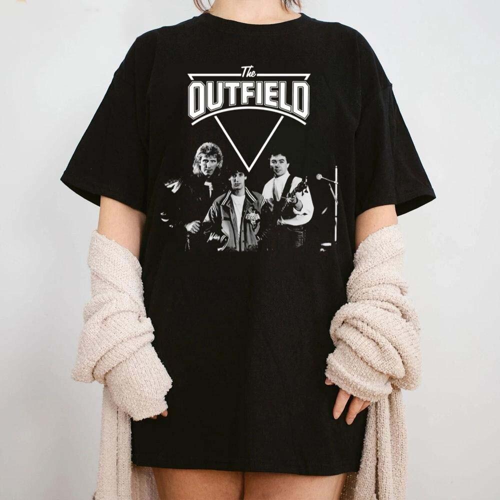 Hot The Outfield Band Members Black Color Shirt Unisex T-Shirt XXL