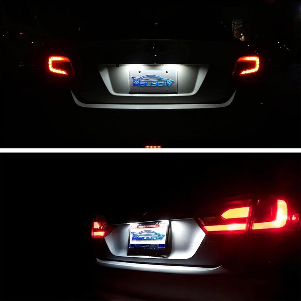 LED License Plate Light Lamp Assembly Compatible with 2014-2021 Grand Cherokee WK 6000K White, Pack of 2