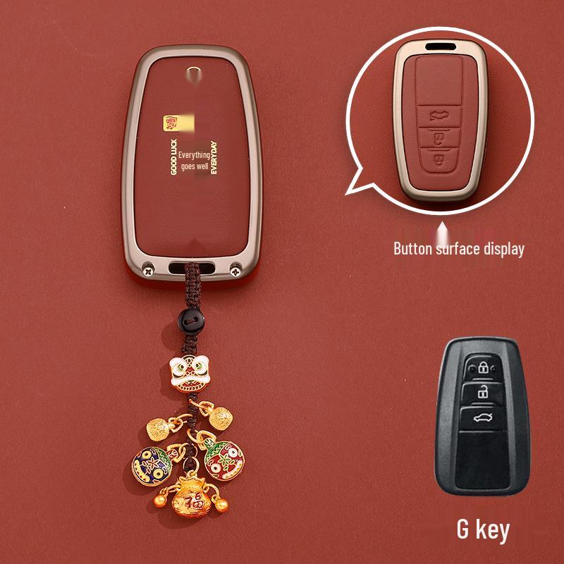 Fits Key Cover for Toyota Camry, Corolla, Levin, RAV4, Velanda, Asia Dragon, Highlander, Buckle Feng