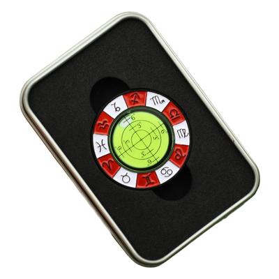 Golf Putt Green Reader with Iron Box Detachable Level Reading Golf Hat Clip Marker Green Reading Tool Golfer Gift