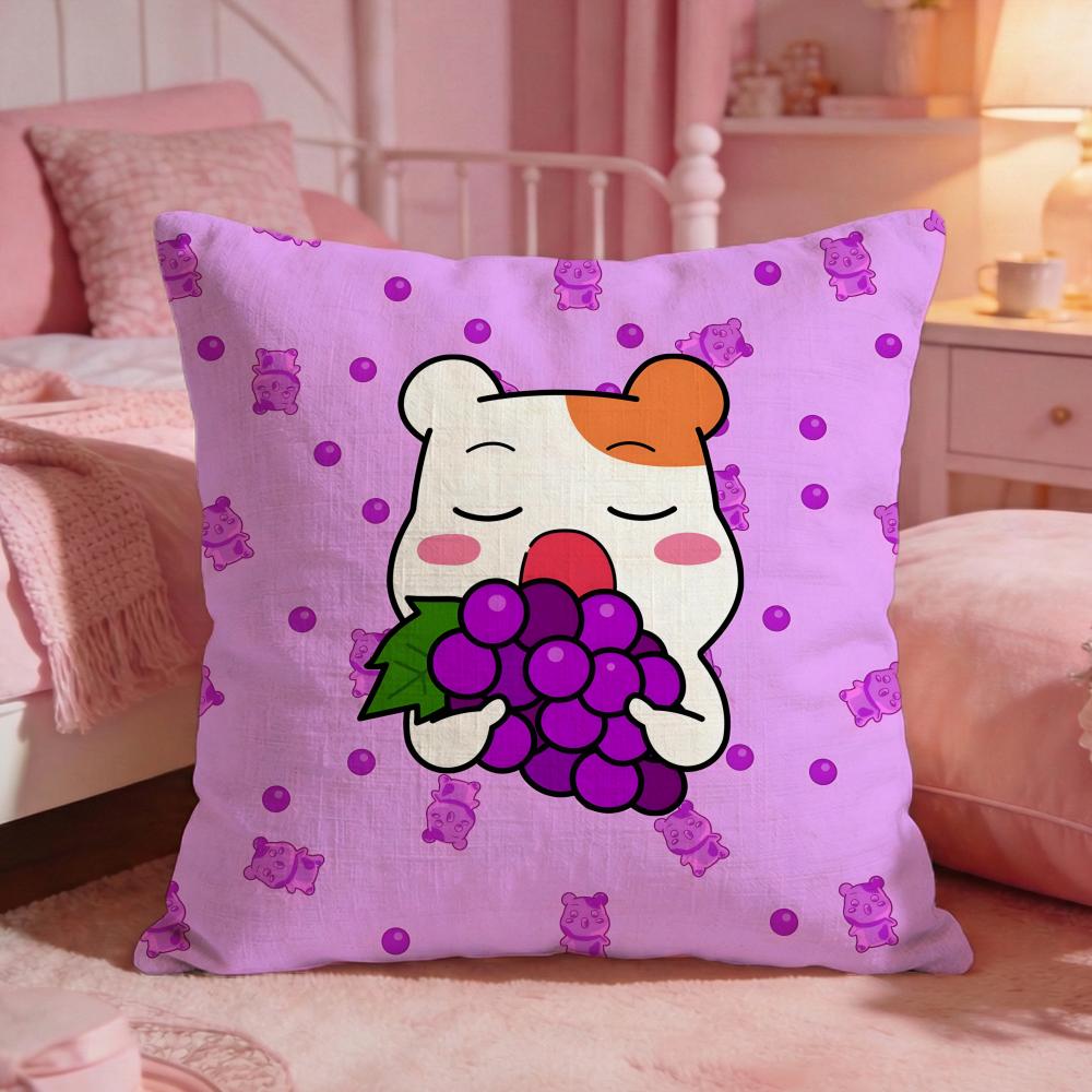 Oruchuban Ebichu Cushion Cover Premium Comfort Reversible Pillow Cove Two In One Design For Any Room Car Interior
