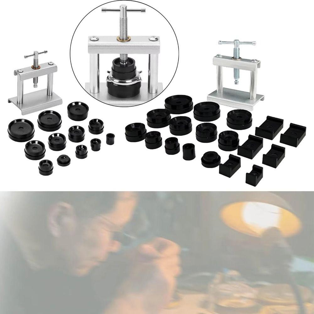 Ear Punch Tool Watch Press Kit 12/ 18 Pressure Plates Back Cover Presser  Maintenance Work