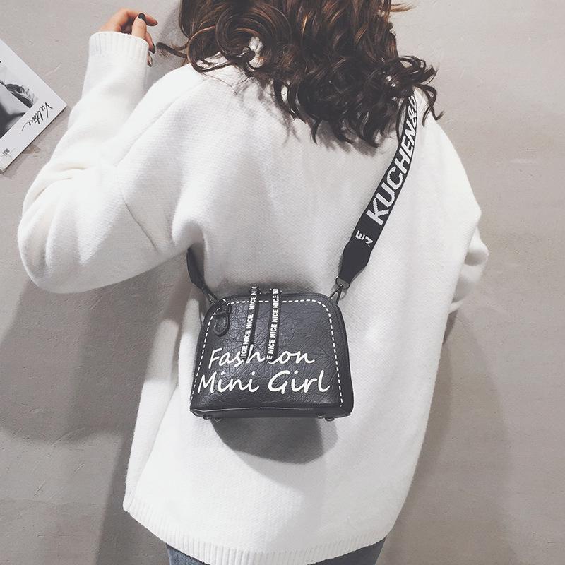 SCIONE женская новая сумка через плечо в стиле ретро с широким ремешком — фото 5