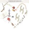 Xiao Xiangfeng Double C Pearl Bowknot Earrings: 925 Silver Zircon Japanese-Korean Style