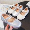 Girl princess 2025 new children's foreign style leather shoes soft sole single shoes little girl baby shoes fashionable and versatile
