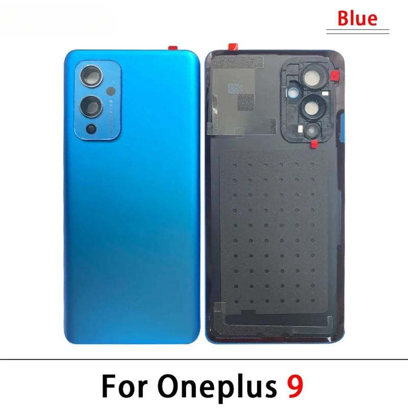 Glass Back Cover For Oneplus 9 9R 10 Pro Rear Panel  Replacement Rear Housing with Adhesive  With Camera Lens