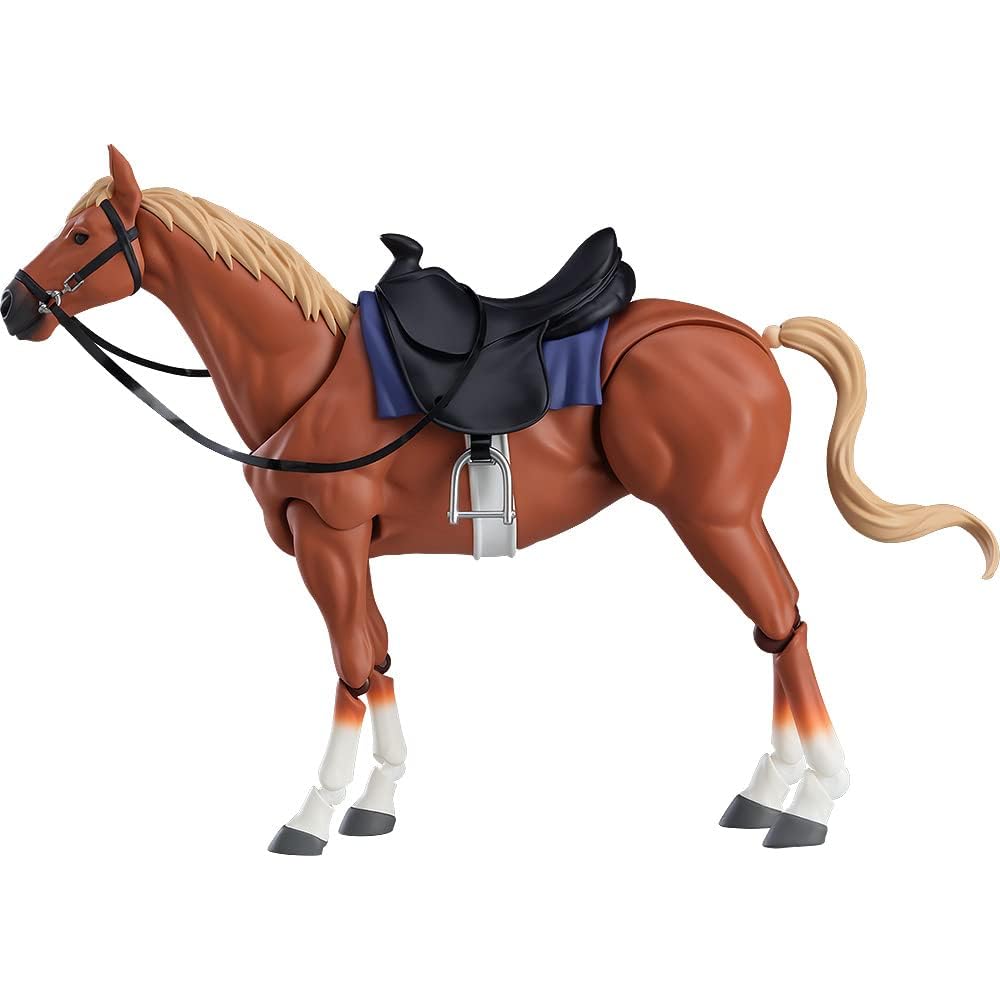 Figma Horse Version 2 Chestnut Non-Scale Painted Action Figure