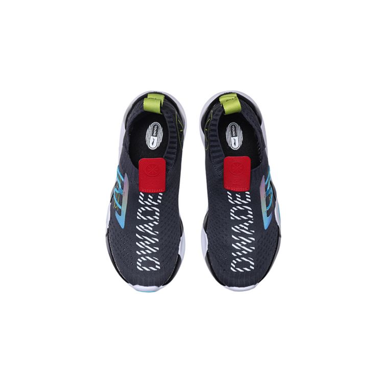 Li Ning Youth  Childrens One Piece Woven Breathable Low Top Basketball Shoes Kids Sneakers Black Blue Red YKBP016-5