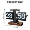 Classical Digital Flip Down Clock Battery Operated Desktop Mechanical Clock with Large Number Display for Easy Viewing