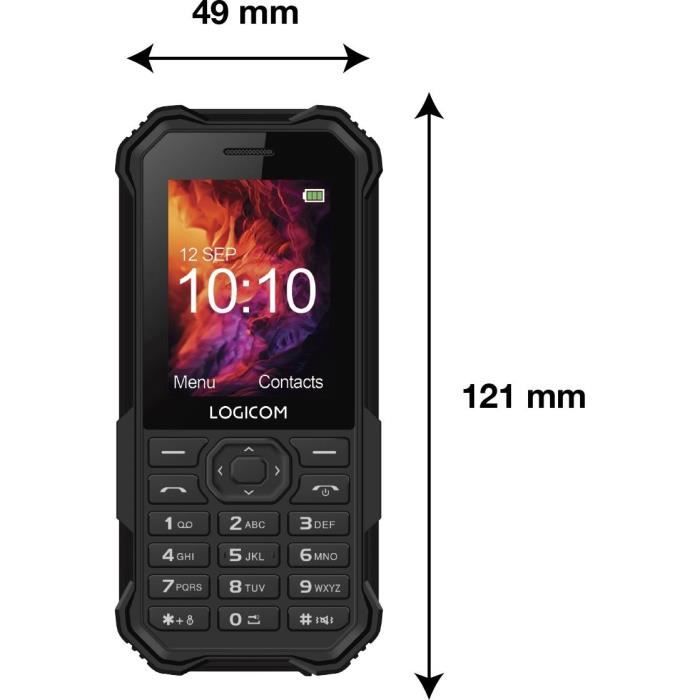 Mobilní telefon - LOGICOM - XTREM 40 - Černý