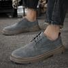 Men's Cowhide Casual Business Shoes - Low-Top Formal Leather Footwear for Spring and Autumn