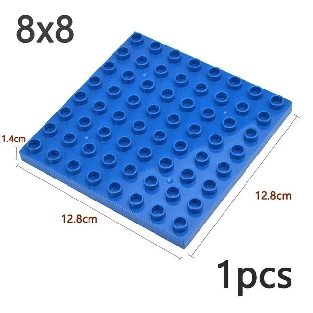 Duploes Velká velikost Základní deska Více velikostí 16x16 8x8 4x4 Cihly Montážní desky Velké částice Figurky Stavební bloky Dětské hračky