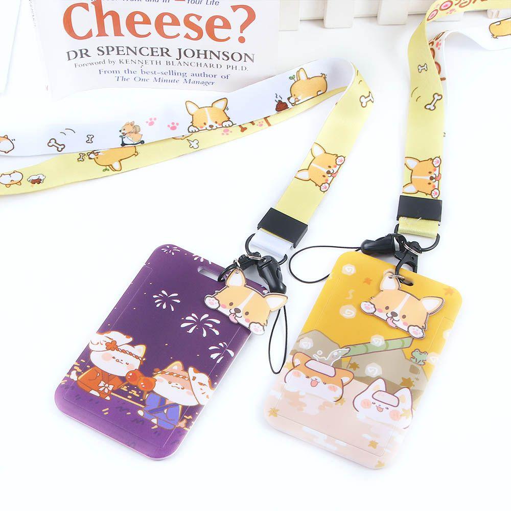 Students For Women Keychains Dog Credit ID Bus Card Storage Cover Korean Card Case Cartoon Card Holders Card Access Control