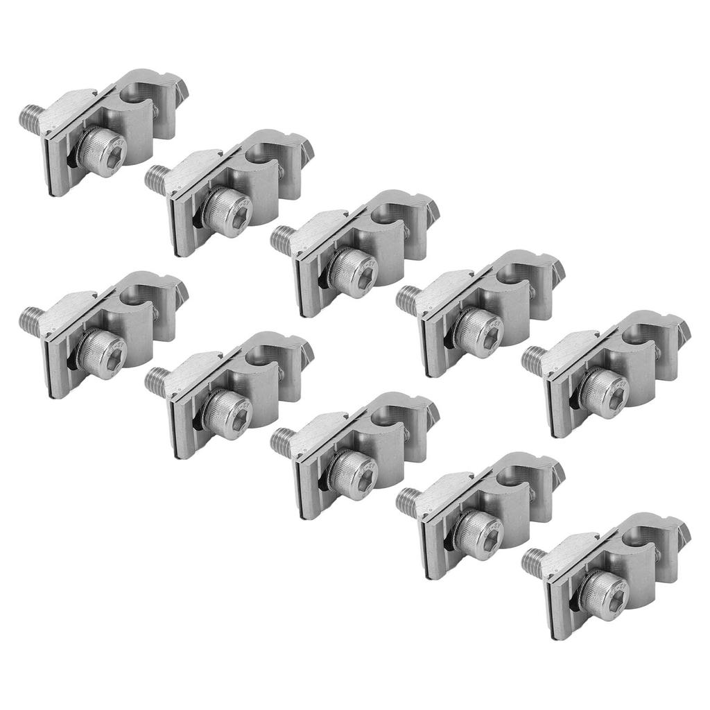 10Pcs Solar Mounting System Grounding Clip Lug Bracket Clamps Photovoltaic Support Parts