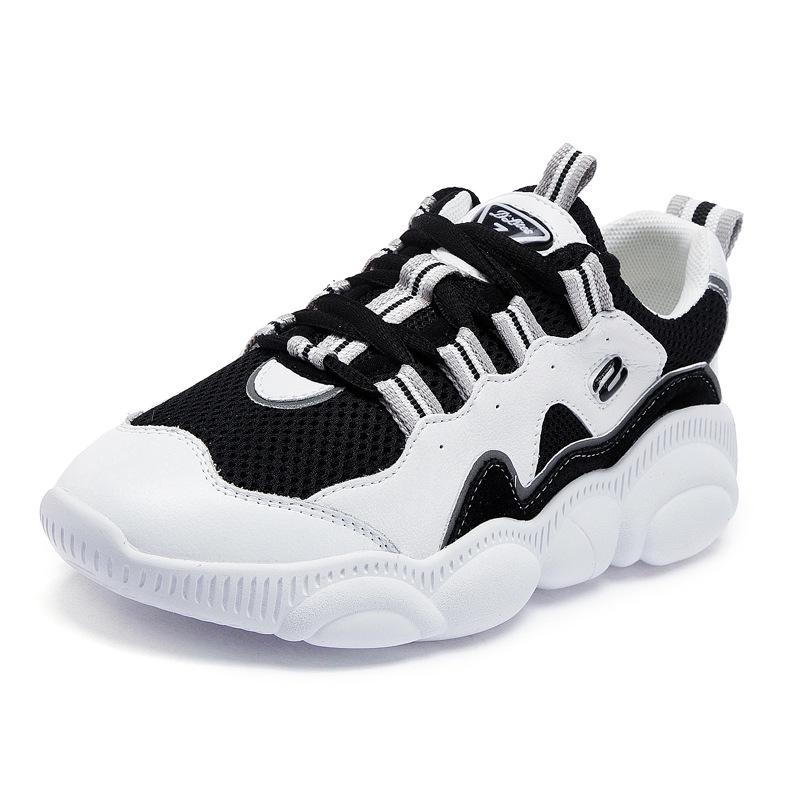 

Leather bear sole dad shoes spring and autumn new breathable ins trendy student sports and leisure 35 чёрный