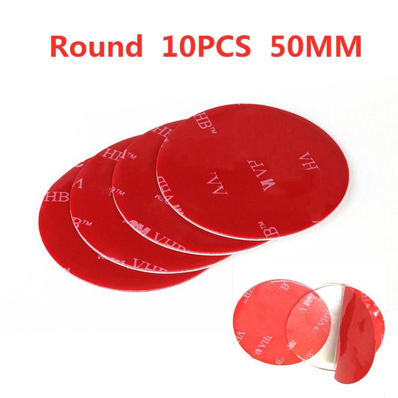 10Pcs Transparent Acrylic Double-Sided Adhesive Sticker Strong Adhesive Patch Waterproof No Trace Double-Sided Mounting Gel Pad