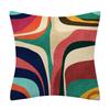 45*45cm Creative Color Geometric Design Pattern Cushion Cover Sofa Office Seat Car Waist    Home Decoration