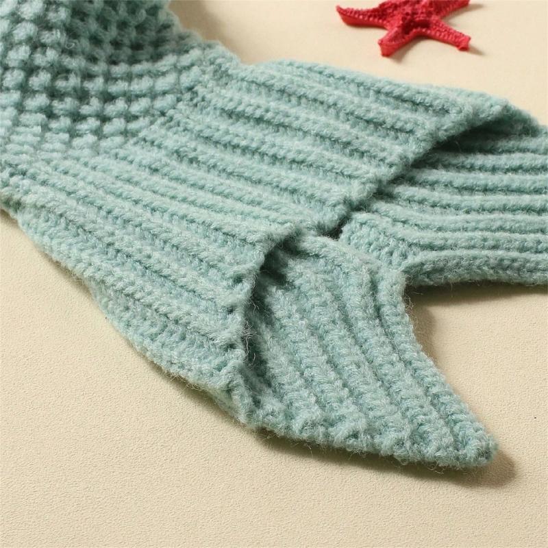 Baby Photography Props Fish Tail Costume Newborns Photo Props Baby Photoshoot Hairband Infant Photo Suit Cosplay Outfit