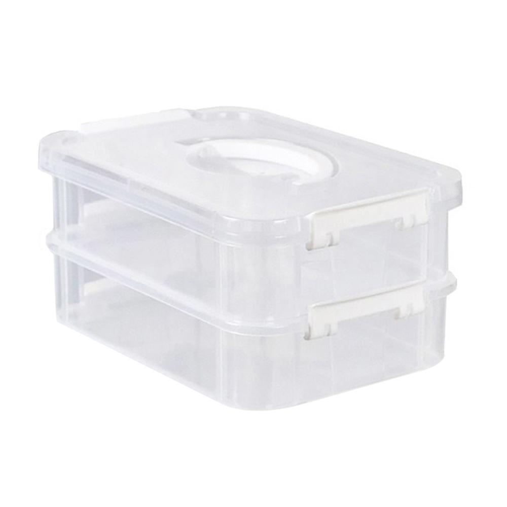 Schreibtisch Schubladentisch Aufbewahrungsorganizer Transparent Mehrschichtig Schmuckbehälter Fächer Kunststoff Platzsparend Schmuckaufbewahrungsbox