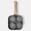 Non-Stick Four-Hole Omelette and Egg Dumpling Pan – Multi-Functional Stone Frying Pan for Breakfast and Steak
