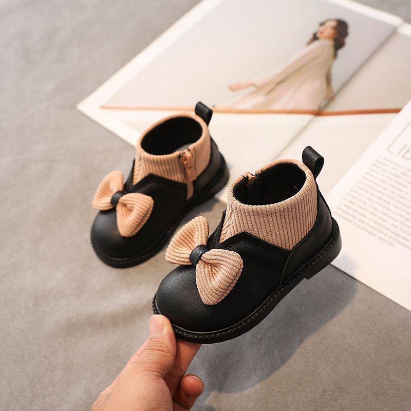 2024 Fată Bebeluș Cizme Scurte de Pluș cu Talpă Moale Pantofi din Piele pentru Copii Pantofi de Prințesă la Modă Pantof pentru Copii pentru Fată Bota Infantil Menina