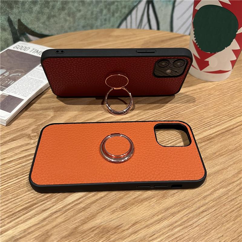 Kožené měkké silikonové pouzdro 360 Ring pro Samsung Galaxy A14 A53 A33 A23 S21 S22 S23 Ultra Plus Xiaomi Redmi Note 11 iPhone 15 14 13 12 11 Pro Max Cover