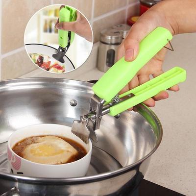 1PC Hot Bowl Holder Dish Clamp Pot Plate Bowl Clip Retriever Tongs Silicone Handle Kitchen Tool