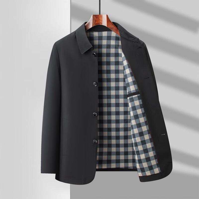 Fengxun Men's Business Casual Lapel Jacket