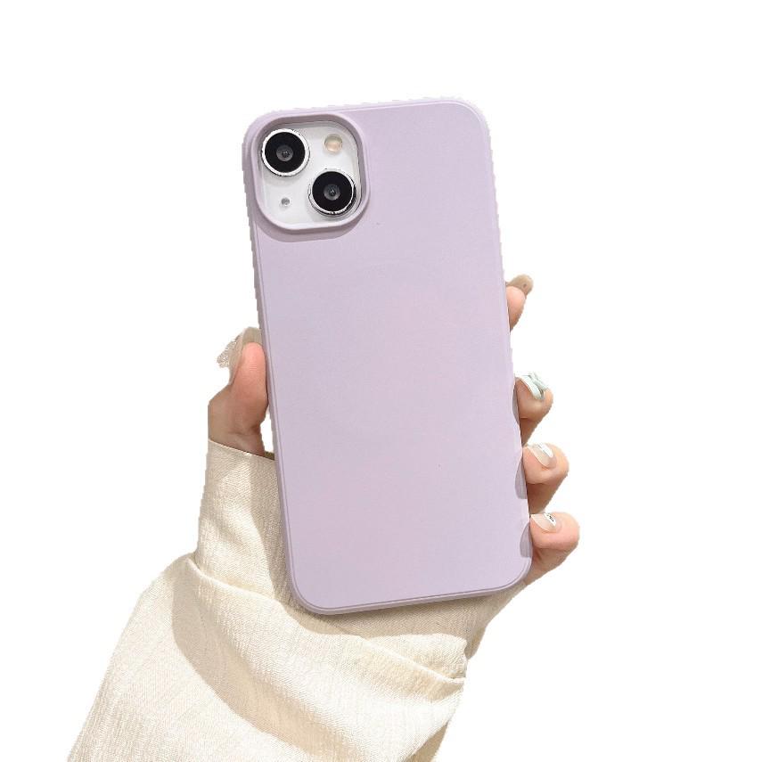 Apple 15 Pro Max Magnetic Animated Silicone Phone Case, Solid Color Skin-Feel, Frosted Protective Cover