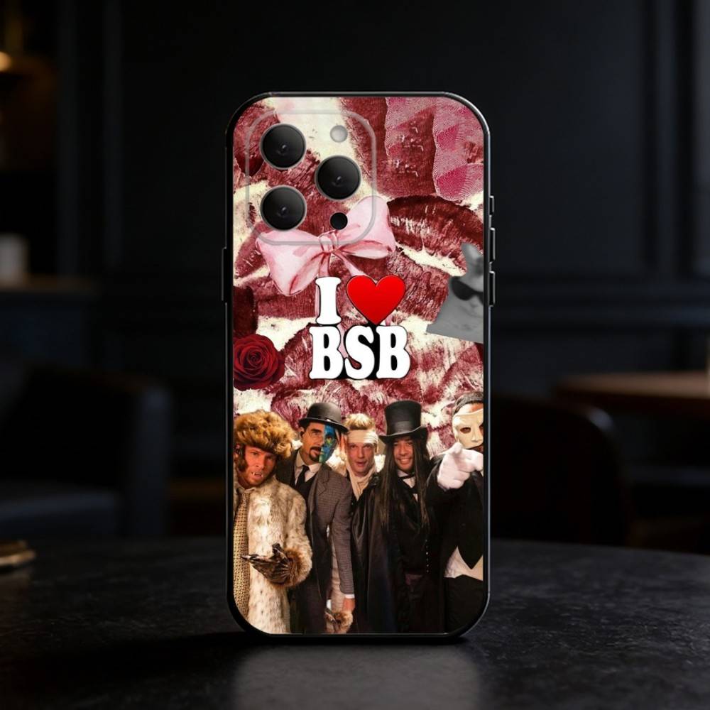 

B-Backstreet Boys BSB Phone Case For iPhone 17,16,15,14,13,12,11 Plus,Pro,Max,Mini Silicone black Soft Cover iPhone12PROMAX