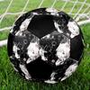 Soccer Ball Colorful Machine Stitched PVC Size 5 Team Training Competition Ready Durable High-Bounce Cool Sports Gift
