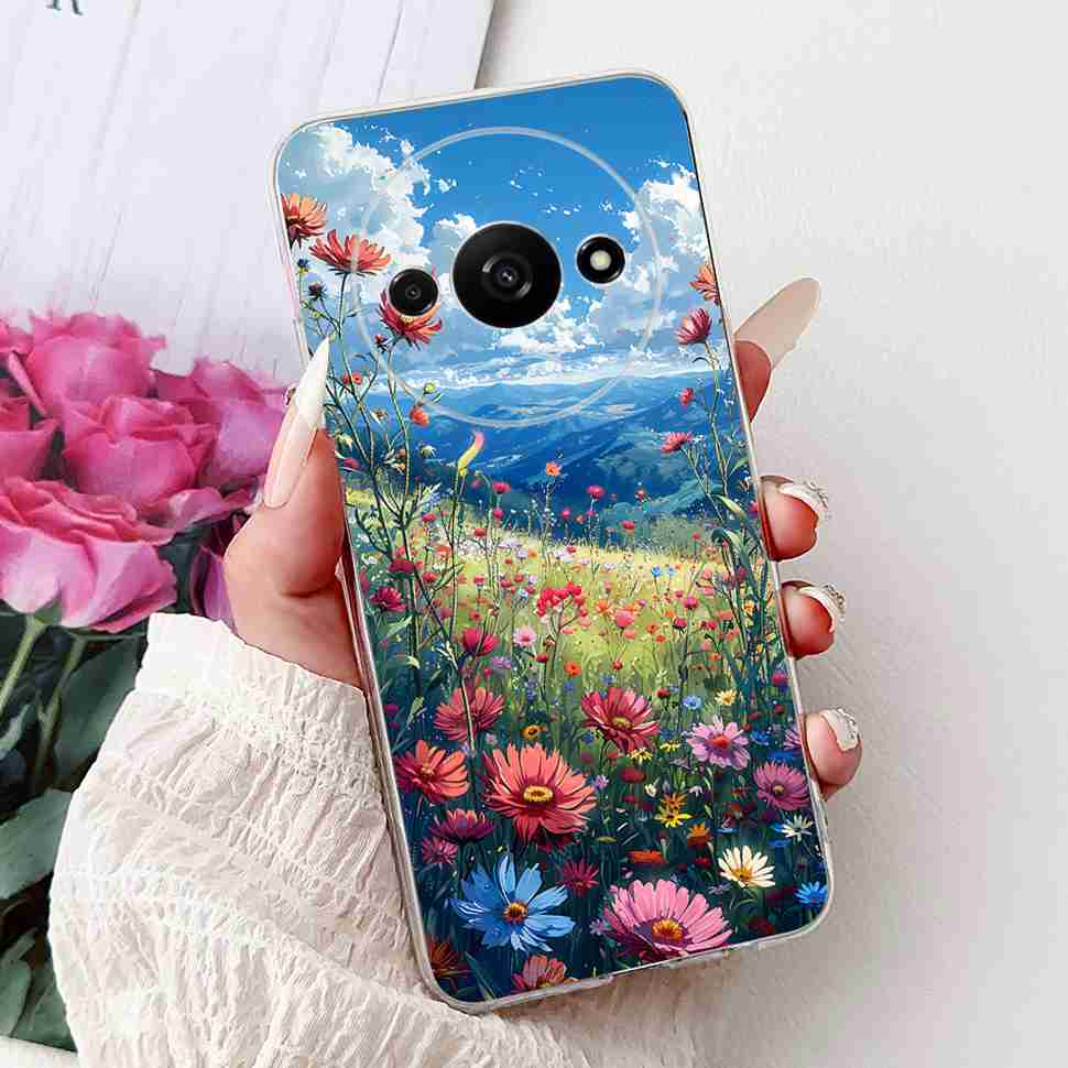 For Xiaomi Redmi A3 Case 6.71" Soft Silicone Beautiful Painting Back Cover For Redmi A3 RedmiA3 Phone Case Bags
