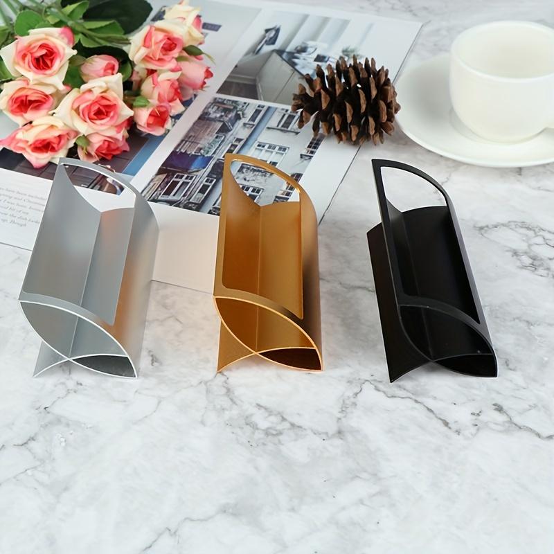 1pc Creative Metal Card Holders Note For Office Display Desk Business Holders Desk Accessories Stand Clip Memo Clip Holder