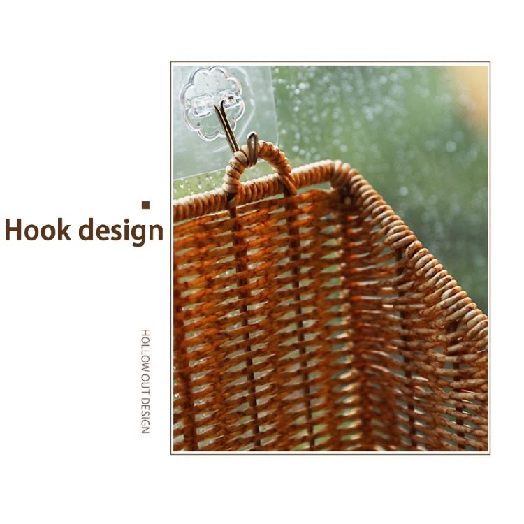 Stylish Wall Hanging Storage Container Decorative Wall Basket Ideal For Keeping Bathroom Counter Neat And Mess Release