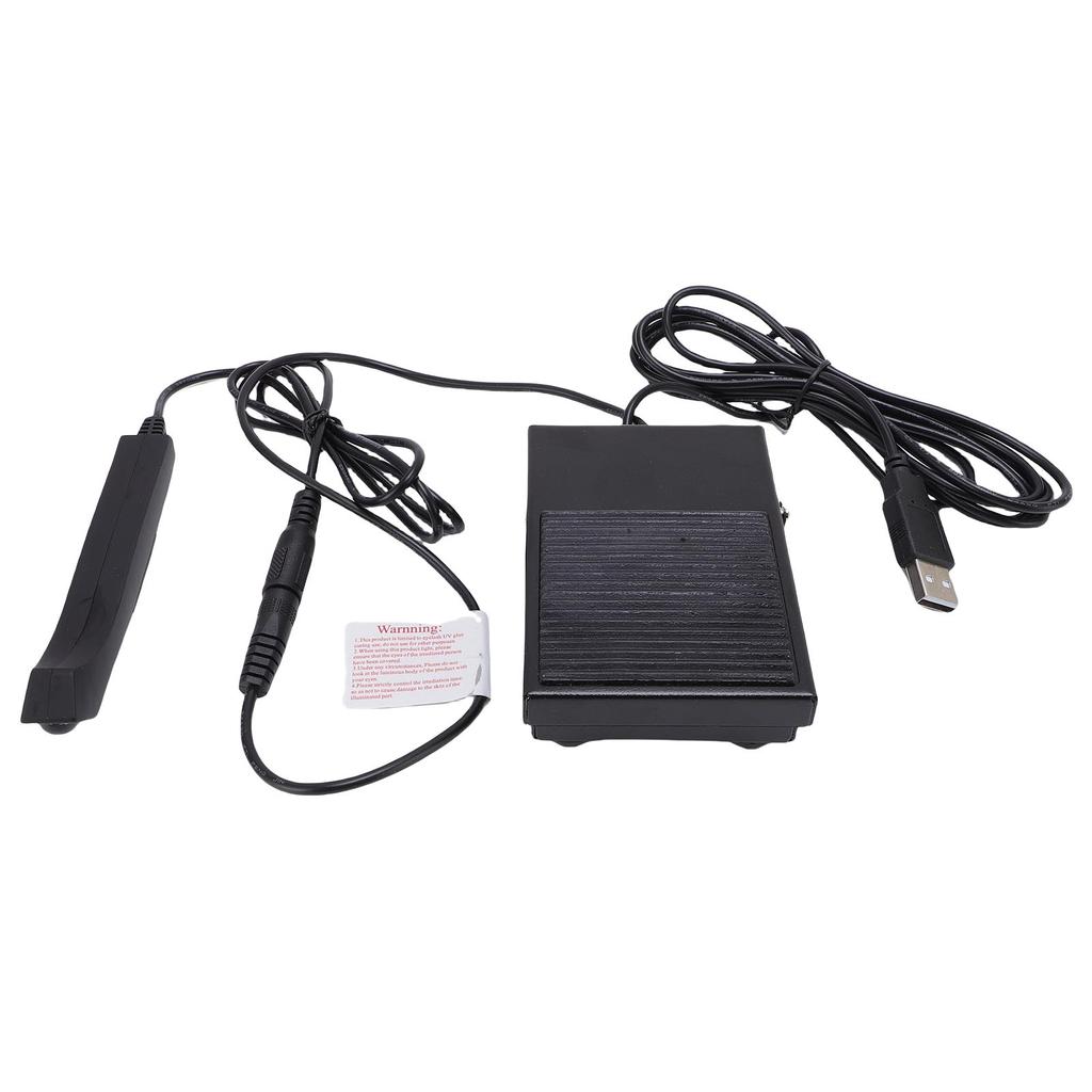 Lampa do rzęs z pedałem nożnym 5W Szybkie utwardzanie 395 do 400 nm Bezpieczny stop aluminium do przedłużania rzęs Zdobienia paznokci