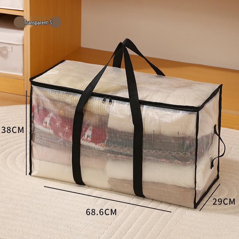 Водонепроницаемая складная сумка для хранения одеял - Большая вместимость, портативная хлопковая сумка-тоут