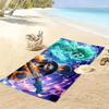 Brook Soul King Print Beach Towel, Large Soft Quick Dry Towel for Beach Camping Swimming