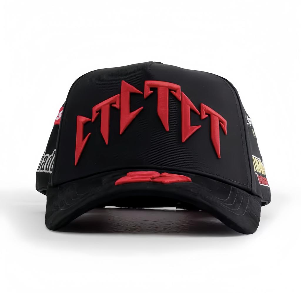 Wholesale Yo No Pesco Star Satin Lined Terry Dobby Embroidered Bling Sports Cap 5 Panel Rhinestone Brim Baseball Caps Barbas