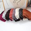 Three-dimensional flower knitted headgear women's autumn and winter face small warm windproof cold hat ear protector wool hat pullover hat