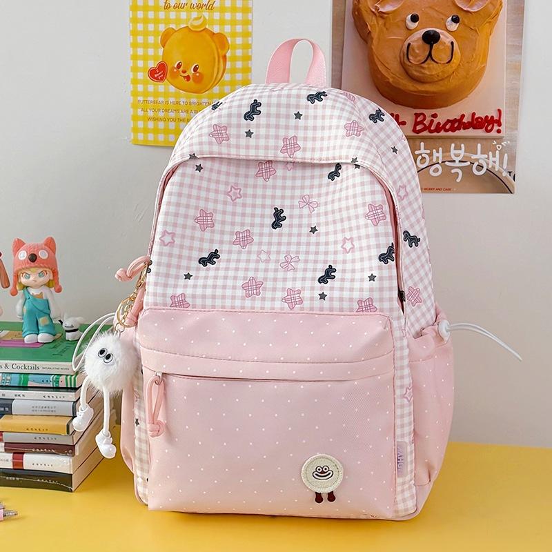 Schoolbag Japanese Cartoon Bow Backpack Female Student Large Capacity Cute Schoolbag Junior High School Student High Value Backpack