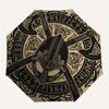 Viking Helmet with Axes and Runes Circular StickerUmbrella, Portable 3-Fold Compact Umbrella,Christmas Gift ES450