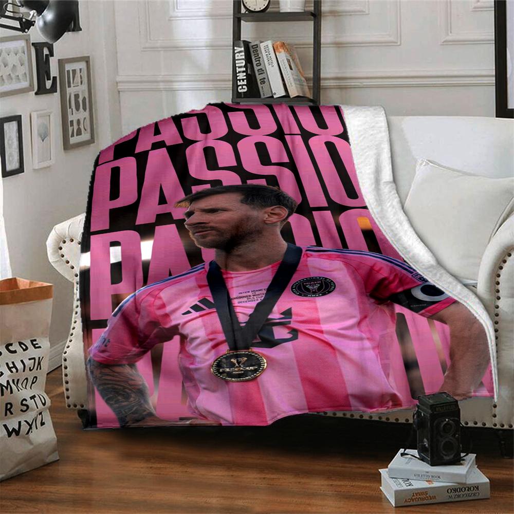 Passion Driven Soccer Star printed flannel breathable and warm blanket, a stylish home gift, suitable for home, office and bedspread use. 15a187